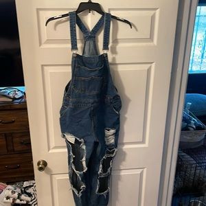 Distressed Overalls